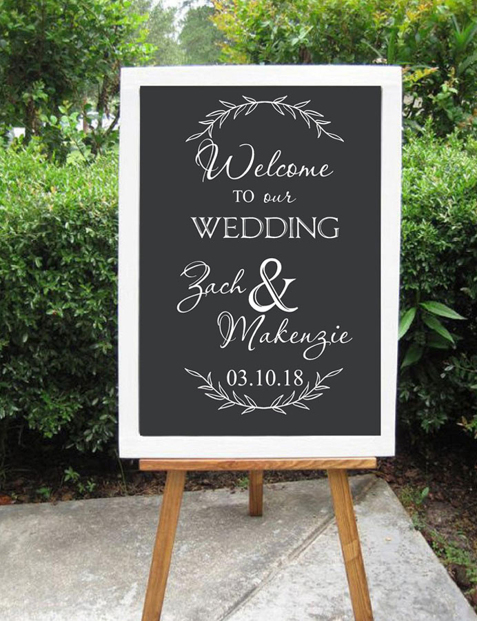 ȭ  ȯ α    츮  Ŀ   ȯմϴ    Ʈ ƼĿ DIY ȭ WD15/Personalized Welcome Sign Decal for Wedding Welcome to Our Wedding Decor